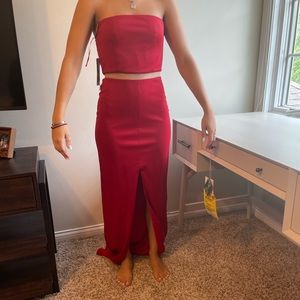 Beautiful long red dress. New with tags. Size 4